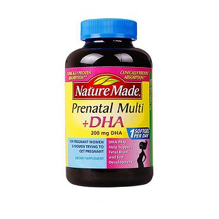 nature made 莱萃美 孕妇产前多种维生素+dha 含叶酸胶囊(nature)