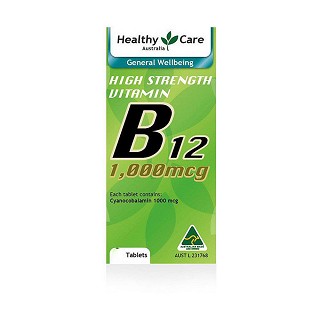 healthy care 高浓度维生素b12片(澳洲healthy care)