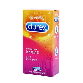 杜蕾斯凸点螺纹装 12只(伦敦杜蕾)