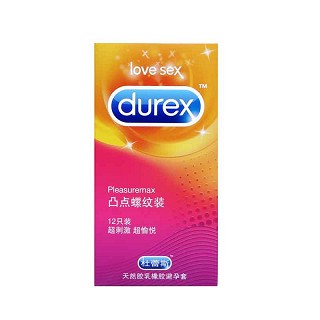 杜蕾斯凸点螺纹装 12只(伦敦杜蕾)