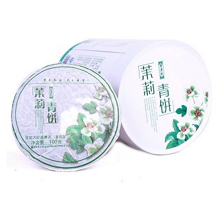 茗纳百川 茉莉青饼 庆沣祥普洱茶(凤庆大摆田茶厂)