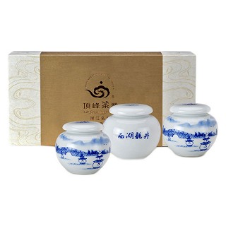 顶峰茶业 精选西湖龙井(青花瓷礼盒装)