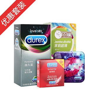 杜蕾斯持久装12+激情6只+双蝶10只+铁盒一只(伦敦杜蕾斯)