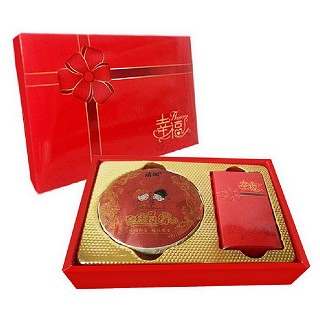 滇湘 普洱茶饼 熟茶(幸福礼盒)