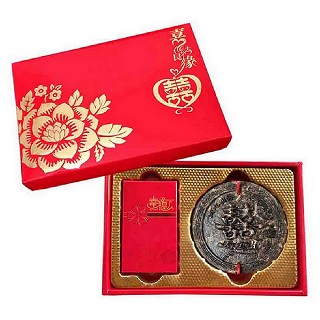 滇湘 普洱茶婚礼喜茶饼(喜结良缘)