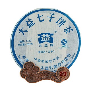 大益 2007年7432青饼 普洱茶生茶(大益)