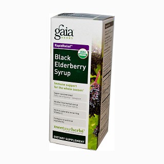 gaia herbs 黑接骨木糖浆(gaia)