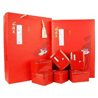 风雅苑 清悟礼盒装大红袍茶叶(红盒朱袋)