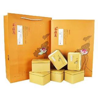 风雅苑 清悟礼盒装大红袍茶叶(金盒粉袋)