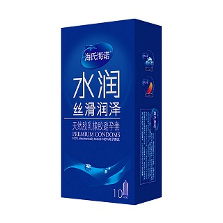 海氏海诺天然胶乳橡胶避孕套(水润润泽光面型)