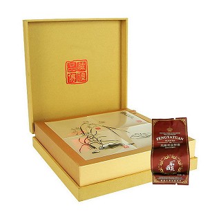 风雅苑 品藏礼盒装金骏眉茶叶(金盒棕袋)