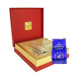 风雅苑 品藏礼盒装金骏眉茶叶(红盒靛袋)