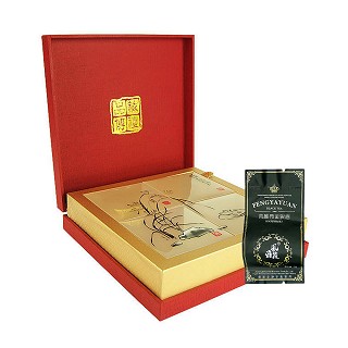 风雅苑 品藏礼盒装金骏眉茶叶(红盒黑袋)