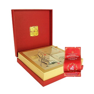 风雅苑 品藏礼盒装金骏眉茶叶(红盒朱袋)