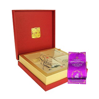 风雅苑 品藏礼盒装金骏眉茶叶(红盒紫袋)