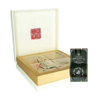 风雅苑 品藏礼盒装金骏眉茶叶(白盒黑袋)