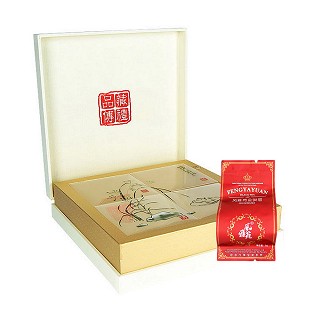 风雅苑 品藏礼盒装金骏眉茶叶(白盒朱袋)