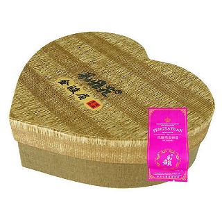 风雅苑 心形礼盒装金骏眉茶叶(棕盒粉袋)