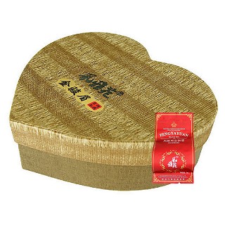 风雅苑 心形礼盒装金骏眉茶叶(棕盒朱袋)
