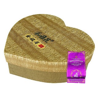 风雅苑 心形礼盒装金骏眉茶叶(棕盒紫袋)