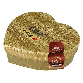 风雅苑 心形礼盒装金骏眉茶叶(棕盒棕袋)