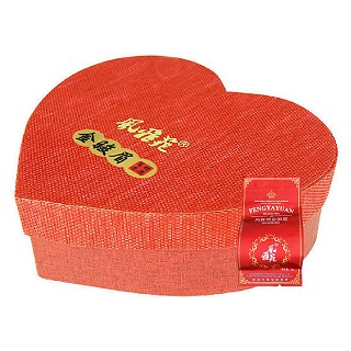 风雅苑 心形礼盒装金骏眉茶叶(红盒朱袋)