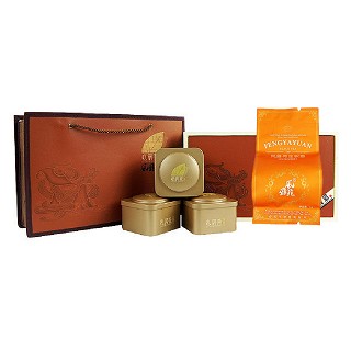 风雅苑 私房茶礼盒装金骏眉(棕盒橙袋)