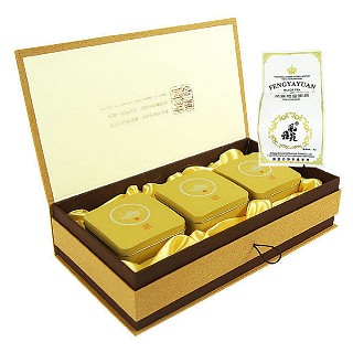 风雅苑 难得壶图礼盒装金骏眉(金盒白袋)