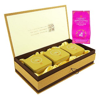 风雅苑 难得壶图礼盒装金骏眉(金盒粉袋)