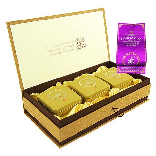 风雅苑 难得壶图礼盒装金骏眉(金盒紫袋)