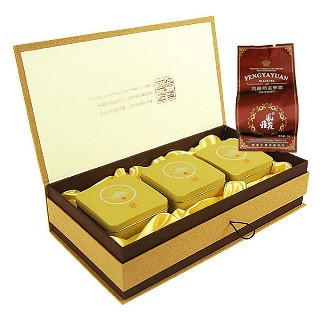 风雅苑 难得壶图礼盒装金骏眉(金盒棕袋)