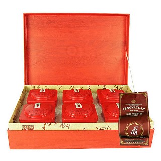 风雅苑 静心礼盒装金骏眉(红盒棕袋)