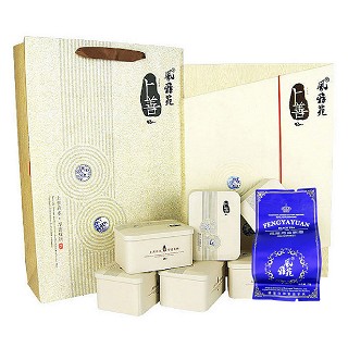 风雅苑 上善礼盒装铁观音(白盒靛袋)
