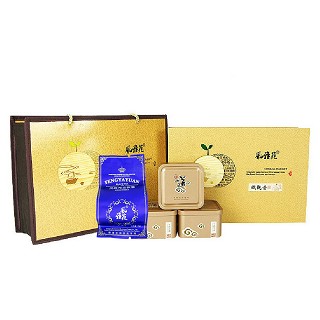 风雅苑 茶道茶趣礼盒装铁观音(金盒靛袋)