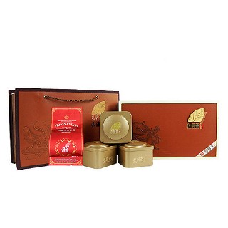 风雅苑 茶礼礼盒装铁观音(棕盒朱袋)