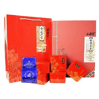 风雅苑 茶道人家礼盒装铁观音(红盒靛袋)