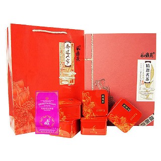 风雅苑 茶道人家礼盒装铁观音(红盒粉袋)