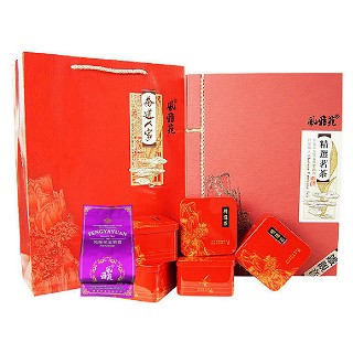 风雅苑 茶道人家礼盒装铁观音(红盒紫袋)