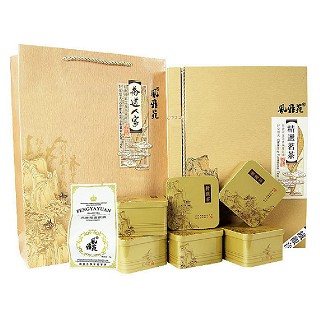 风雅苑 茶道人家礼盒装铁观音(金盒白袋)