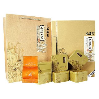 风雅苑 茶道人家礼盒装铁观音(金盒橙袋)