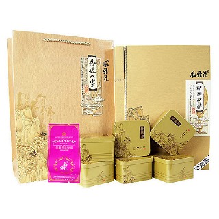 风雅苑 茶道人家礼盒装铁观音(金盒粉袋)