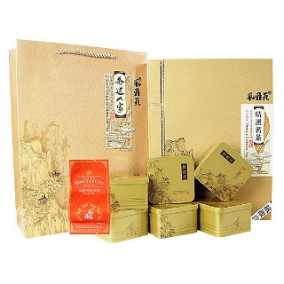 风雅苑 茶道人家礼盒装铁观音(金盒红袋)
