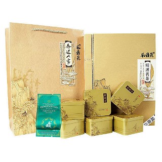风雅苑 茶道人家礼盒装铁观音(金盒绿袋)