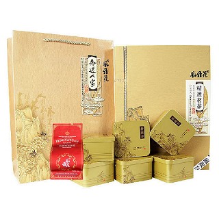 风雅苑 茶道人家礼盒装铁观音(金盒朱袋)
