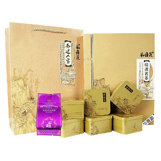 风雅苑 茶道人家礼盒装铁观音(金盒紫袋)