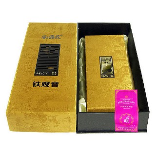 风雅苑 富贵人家礼盒装铁观音(金盒粉袋)
