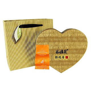 风雅苑 心形礼盒装铁观音(棕盒橙袋)