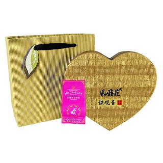 风雅苑 心形礼盒装铁观音(棕盒粉袋)
