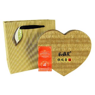风雅苑 心形礼盒装铁观音(棕盒红袋)