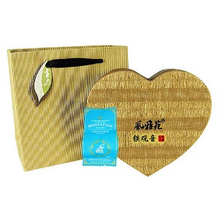 风雅苑 心形礼盒装铁观音(棕盒蓝袋)